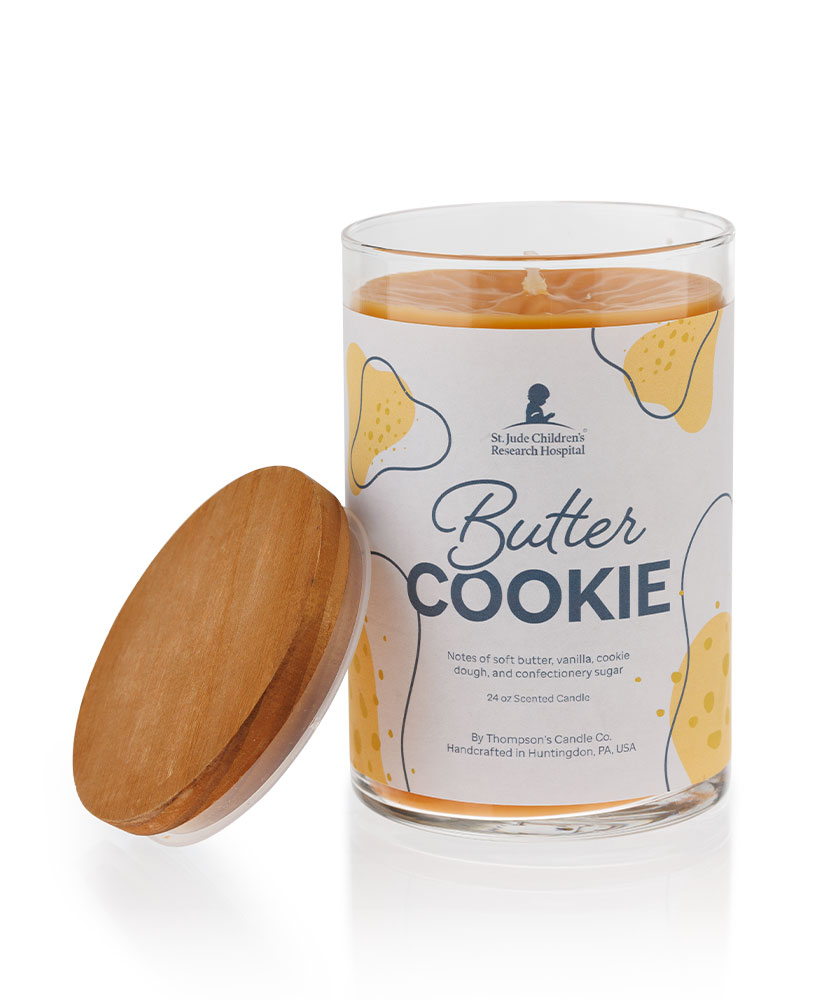 St. Jude Butter Cookie 24oz Candle With Wooden Lid